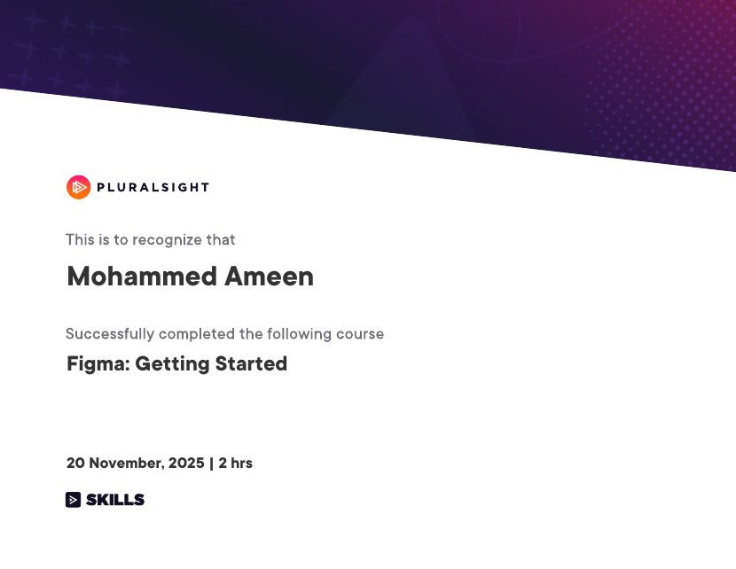 Figma: Getting Started certificate